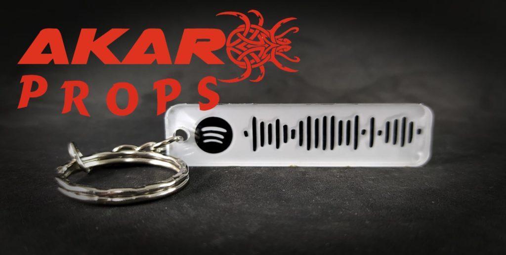 Llavero personalizado con Códigos Spotify