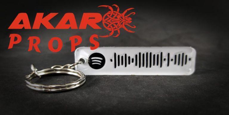 Llavero personalizado con Códigos Spotify